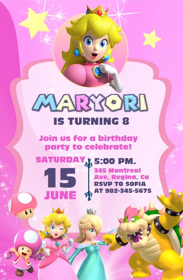 Princess Peach Editable in Powerpoint - Image 2