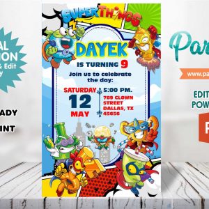 Super Things Editable in Powerpoint